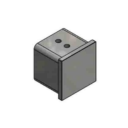 Endkappen für Handlaufmodule eckige Bauform