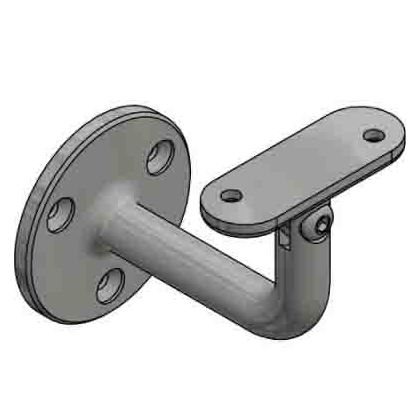 Wandhalter V2A Mat. 1.4301 MT336 V4A Mat. 1.4404 MT337  mit Gelenk